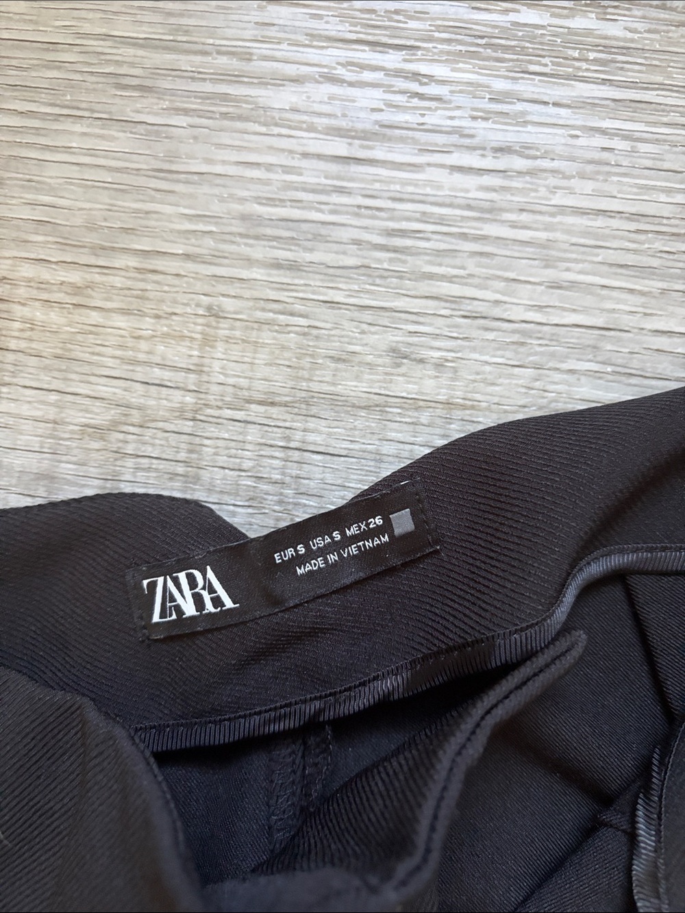 Zara Black High-Rise Wide-Leg Trousers - Picture 2 of 2